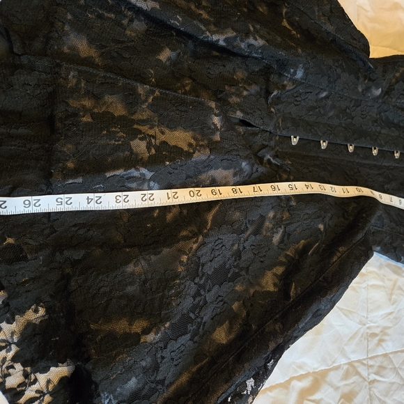 Alt Noir black lace overbust skirted corset size small - Picture 10 of 11